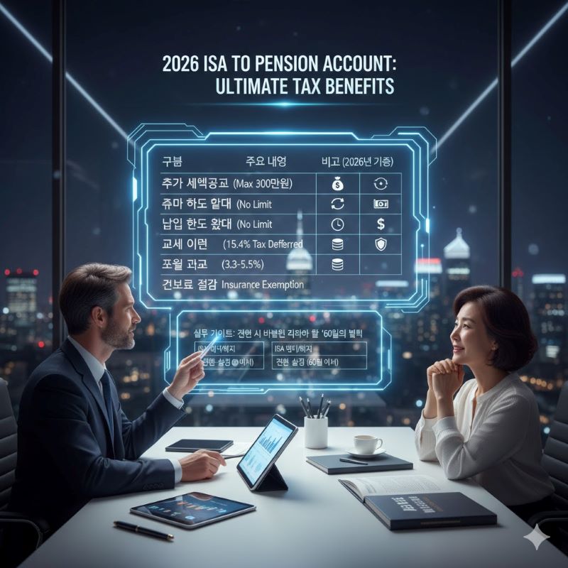 2026년 ISA 만기 자금 연금계좌 전환시 혜택