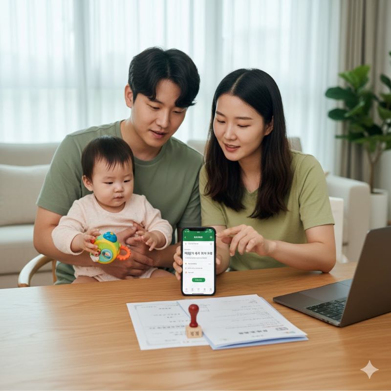 미성년자 계좌 개설 서류에 대한 그림